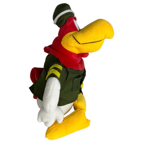 Nanco Looney Tunes Foghorn Leghorn Plush Toy 2003 Army Uniform 14” Rooster - Picture 3 of 12